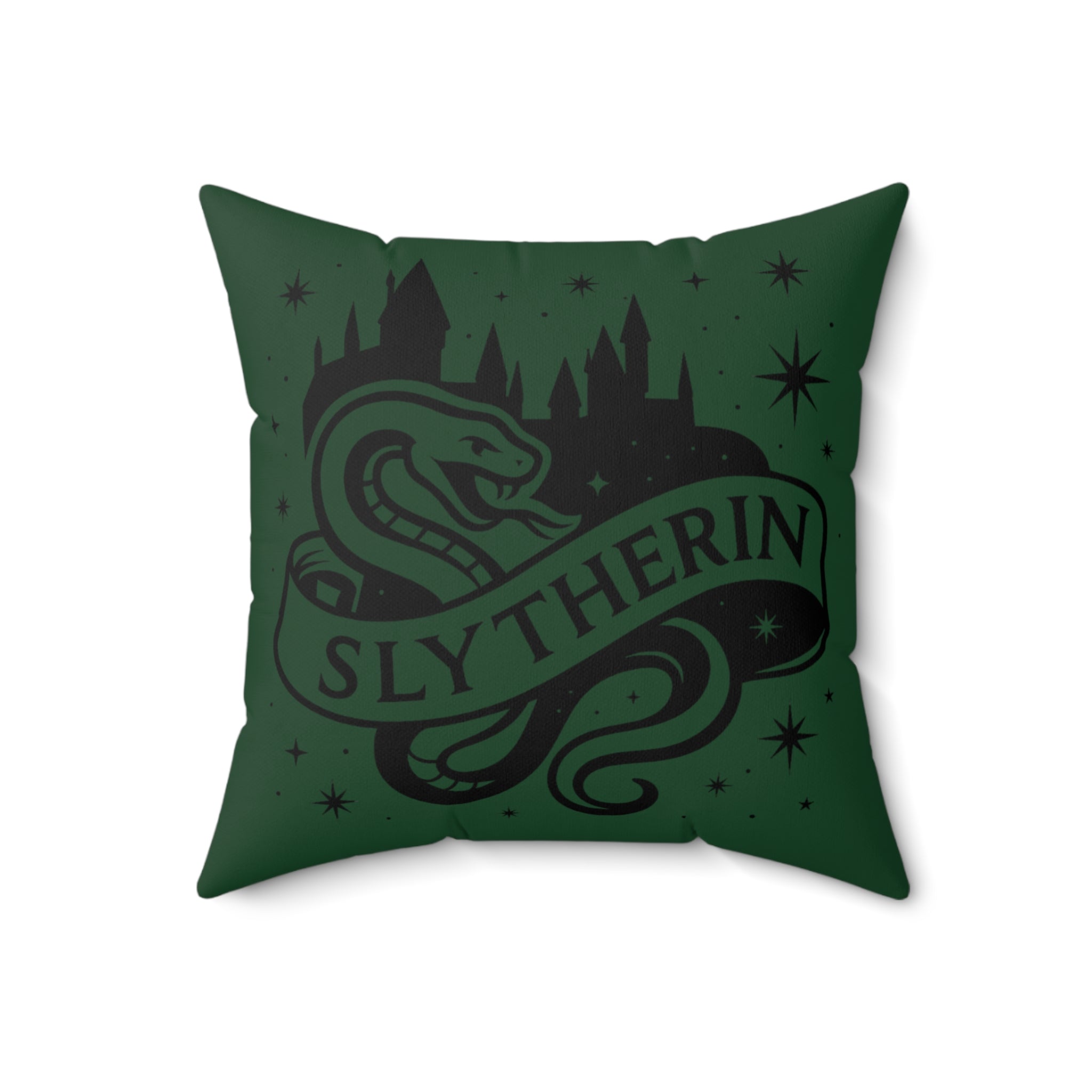 Slytherin Inspired House Pillow