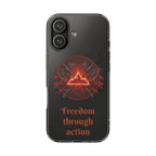 Red Mana Magic The Gathering Inspired Design - Impact-Resistant Phone Case