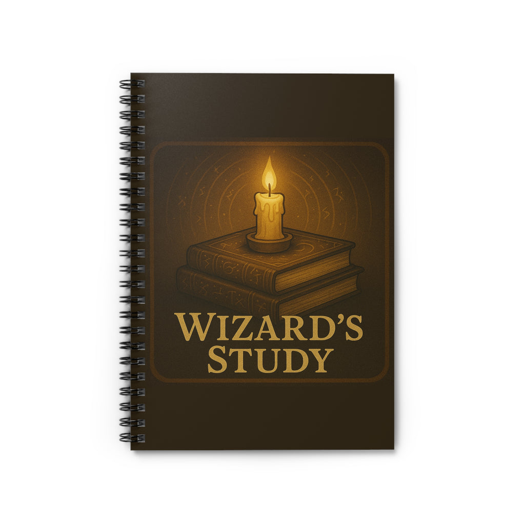 Wizard's Study Spiral Notebook - Magical Journal, RPG Journal, Sketchbook, Battle Planner, Dungeons & Dragons
