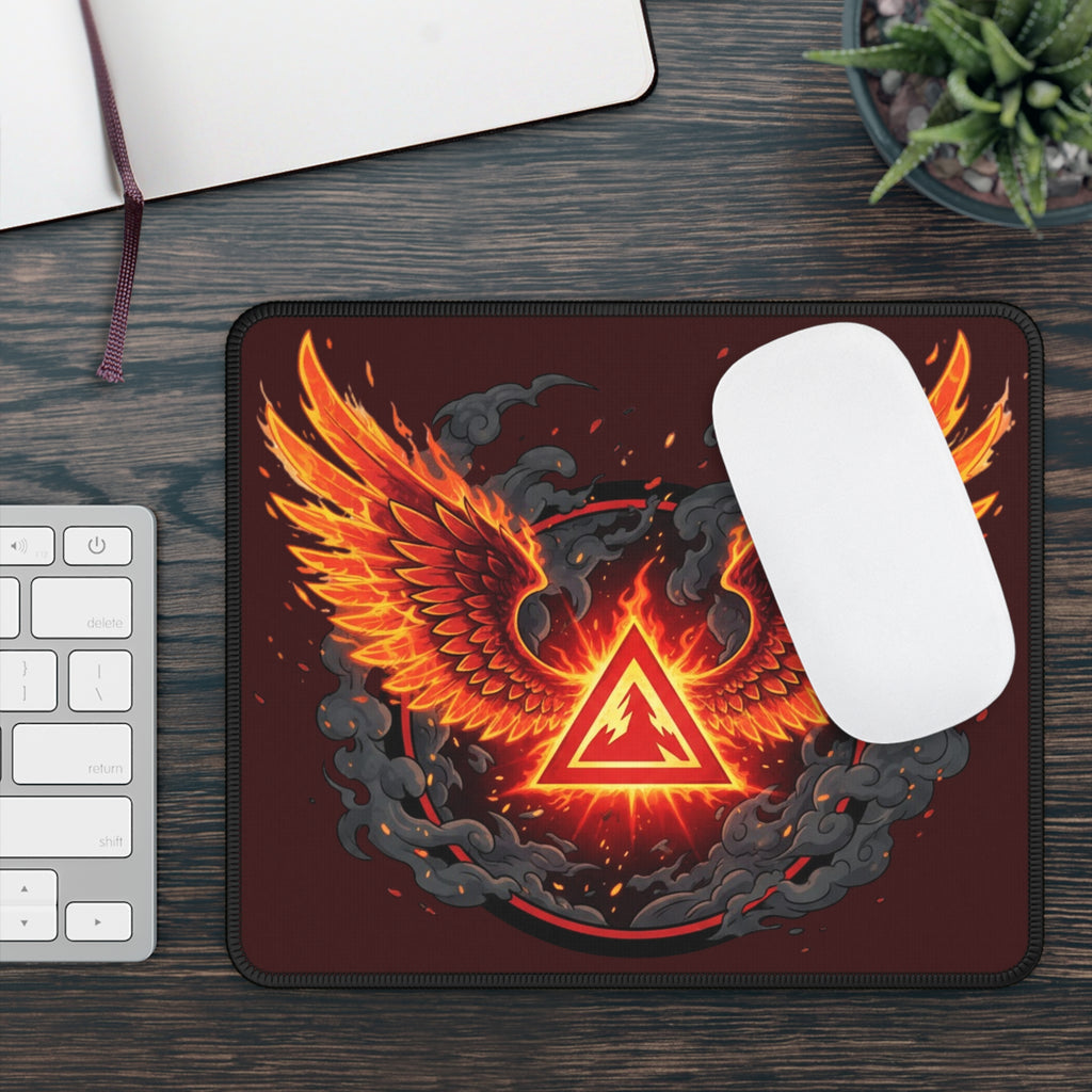Red Mana Gaming Mouse Pad – Magic the Gathering Inspired | RPG Desk Mat | Gamer Setup Accessory | Fire & Fury Design