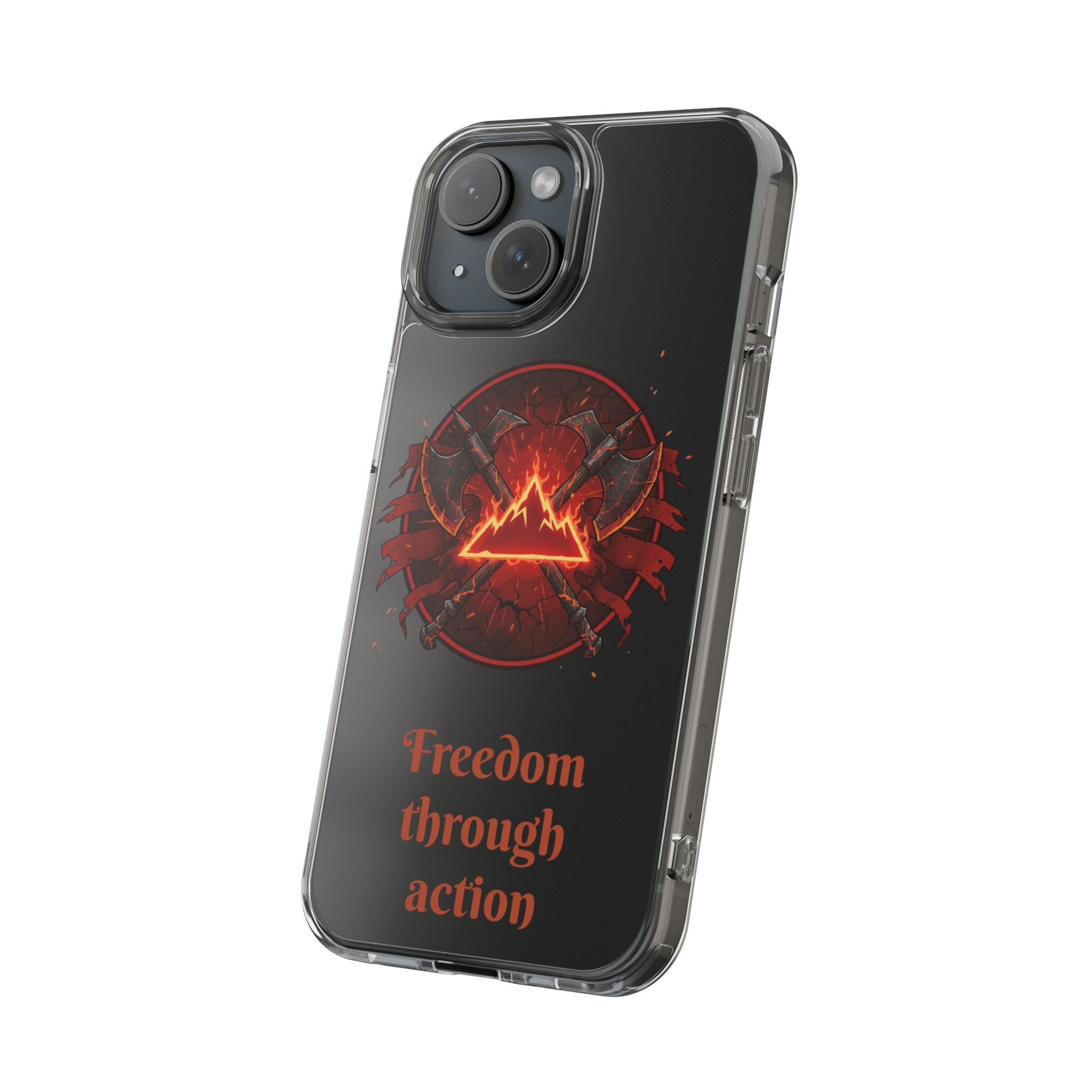 Red Mana Magic The Gathering Inspired Design - Impact-Resistant Phone Case