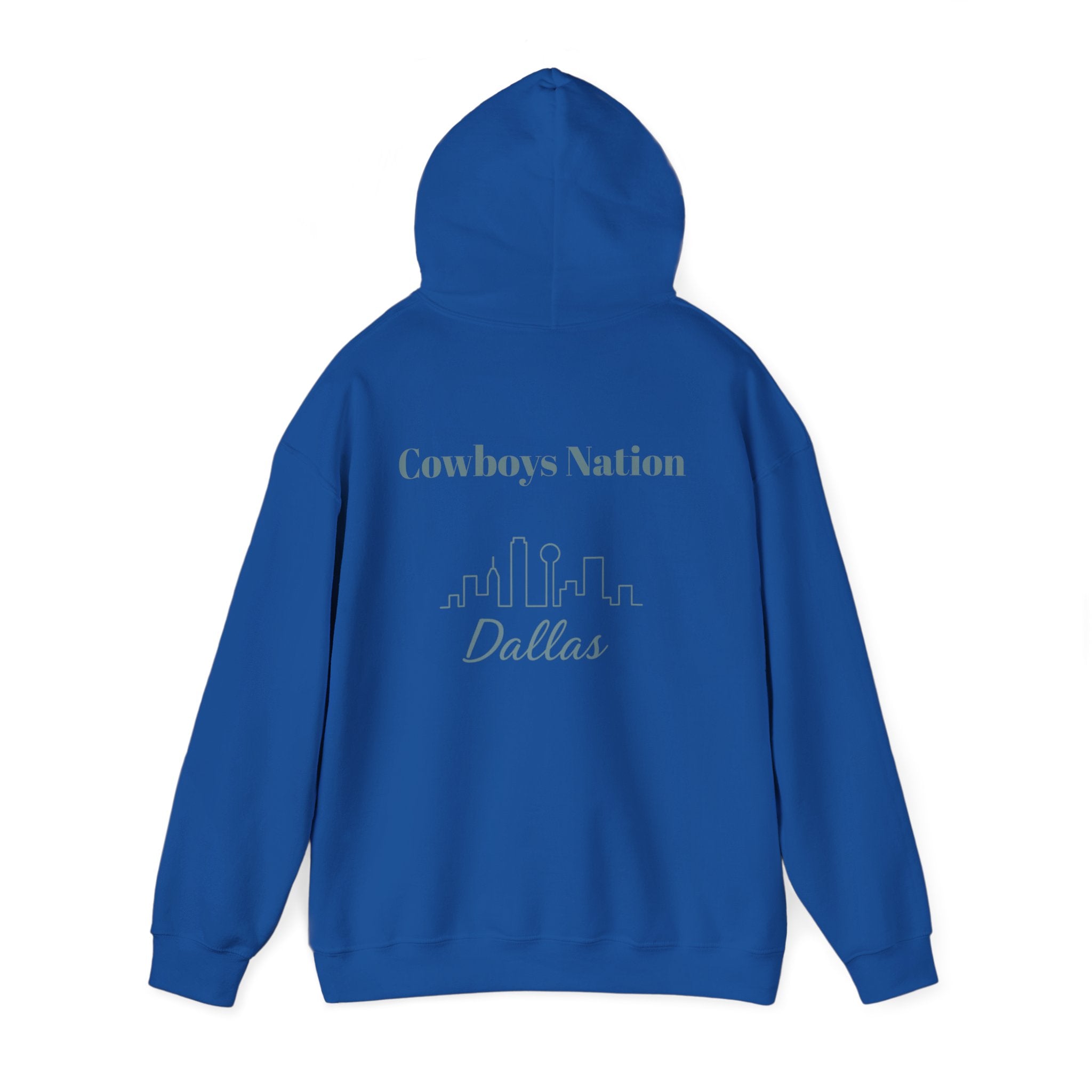 Dallas -Cowboy Nation!- Hoodie - Longhorn Mascot, Dallas Cowboys Nation Hoodie, Sports Fan Apparel, Game Day Outfit