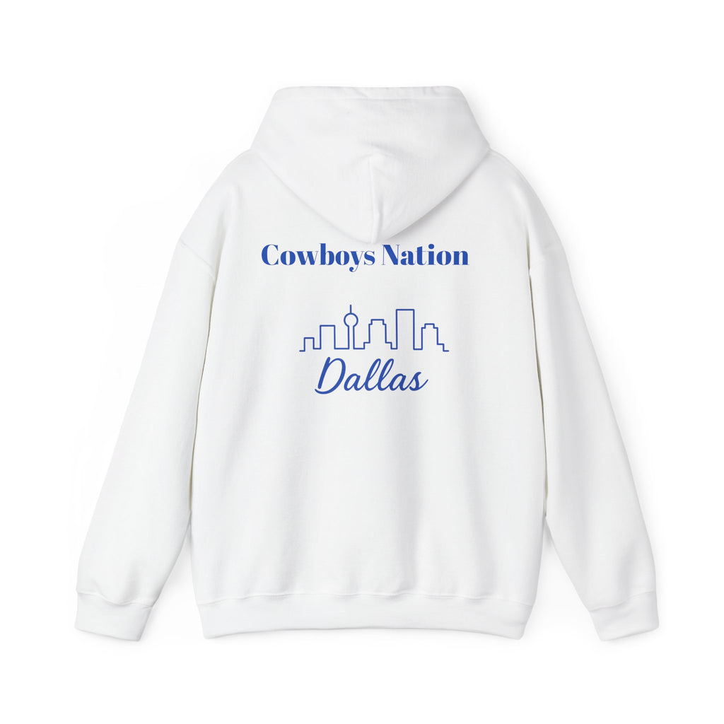 Dallas -Cowboy Nation!- Hoodie - Longhorn Mascot, Dallas Cowboys Nation Hoodie, Sports Fan Apparel, Game Day Outfit