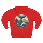 Ocean Adventure Fleece Hoodie, Coastal Wanderer Sweatshirt, Seaside Explorer Hoodie, Nautical Vibes Jacket, Beach Lover Outerwear