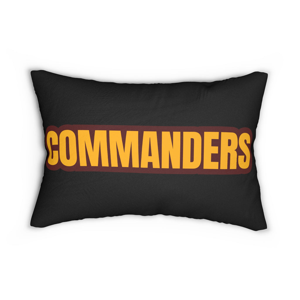 Commanders Inspired Football Pillow | Burgundy & Gold Sports Fan Cushion | Game Day Home Décor,  Sports Fan Gift,Team Spirit