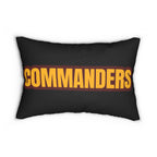 Commanders Inspired Football Pillow | Burgundy & Gold Sports Fan Cushion | Game Day Home Décor,  Sports Fan Gift,Team Spirit