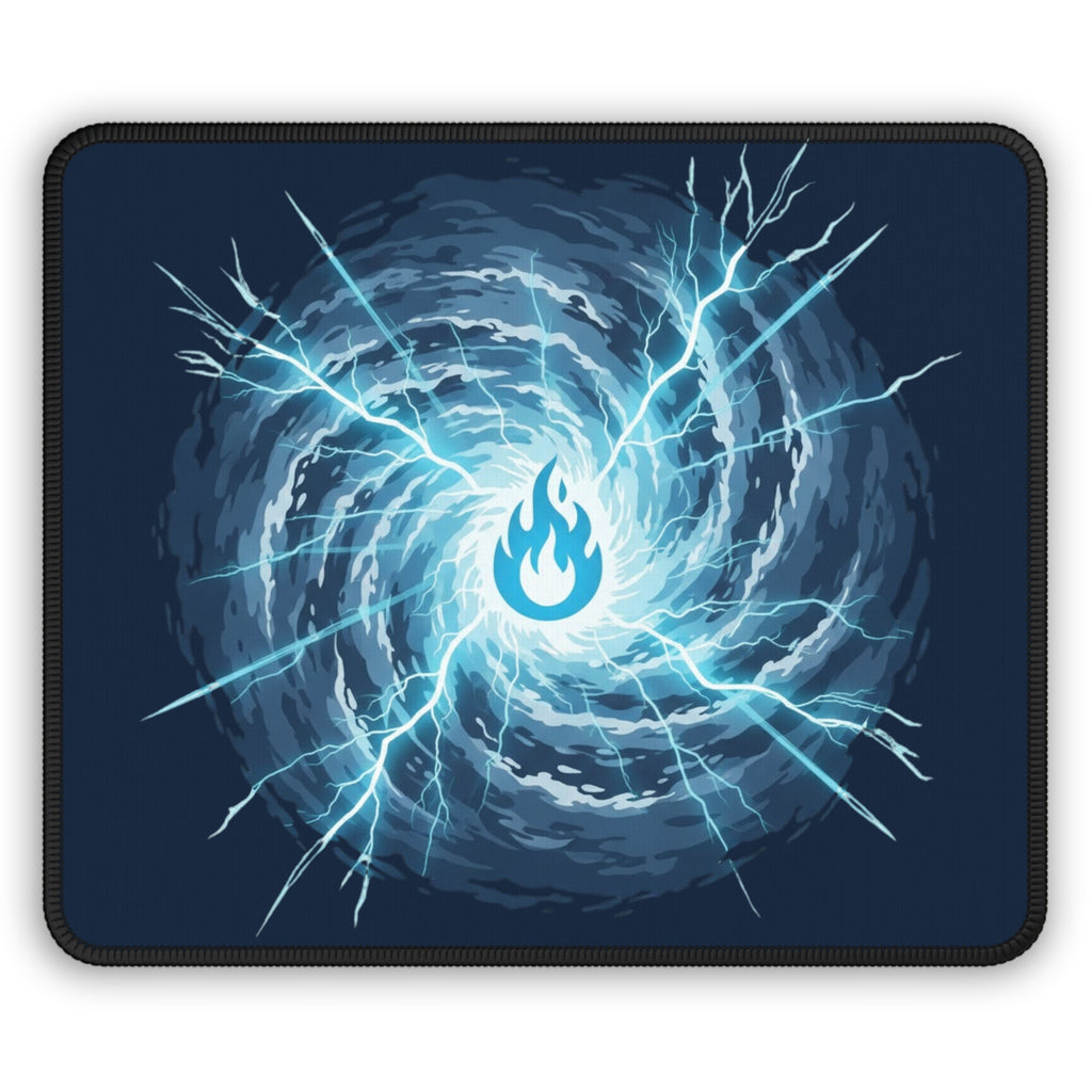 Blue Mana Gaming Mouse Pad – Magic the Gathering Inspired | Lightning Arcane Desk Mat | RPG & Gamer Setup Accessory