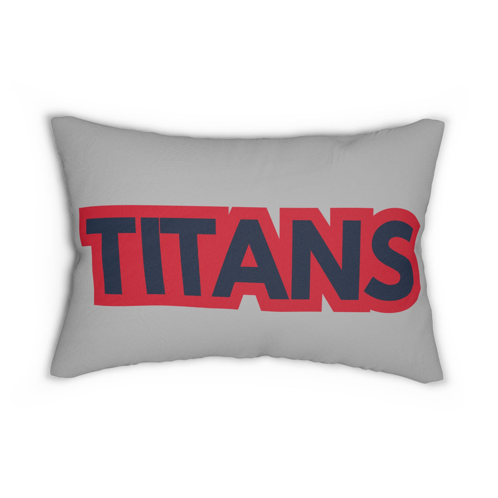 Titans Inspired Football Pillow | Navy & Red Sports Fan Cushion | Game Day Home Décor, Sports Decor, Game Day, Fan Gift