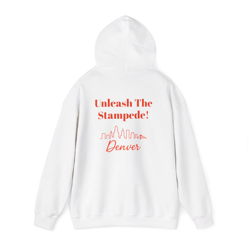 Denver -Unleash The Stampede!- Hoodie - Bronco Mascot