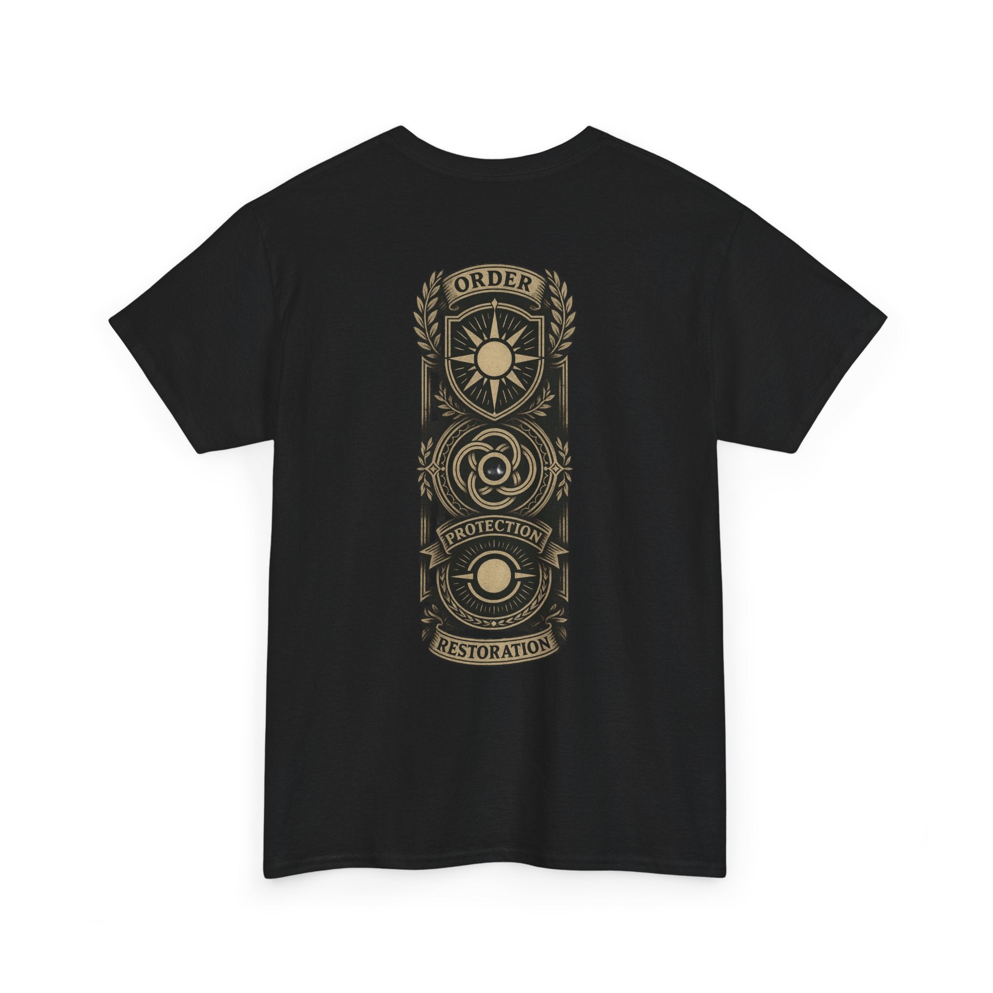MTG White Mana Emblem T-Shirt — Order • Protection • Restoration