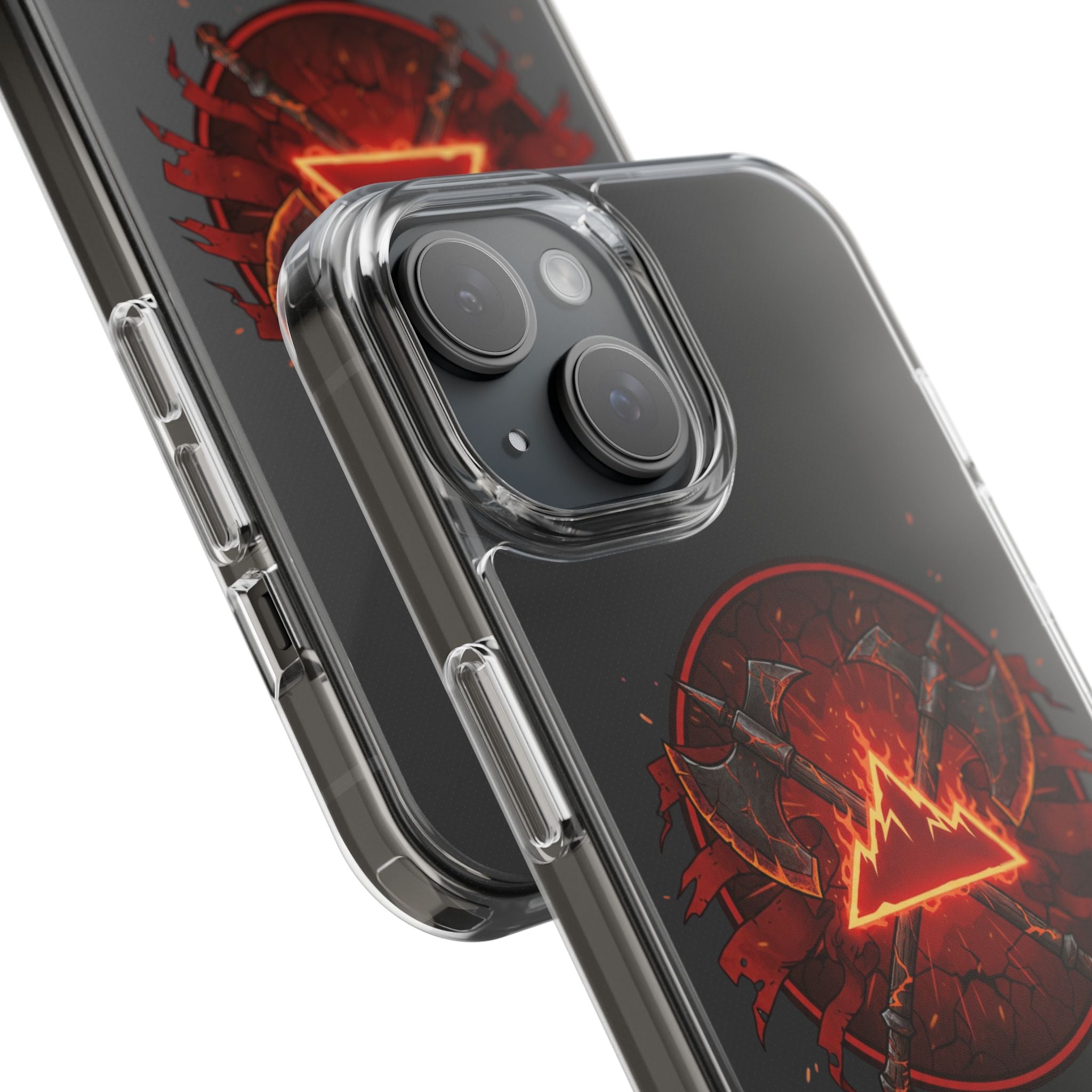 Red Mana Magic The Gathering Inspired Design - Impact-Resistant Phone Case