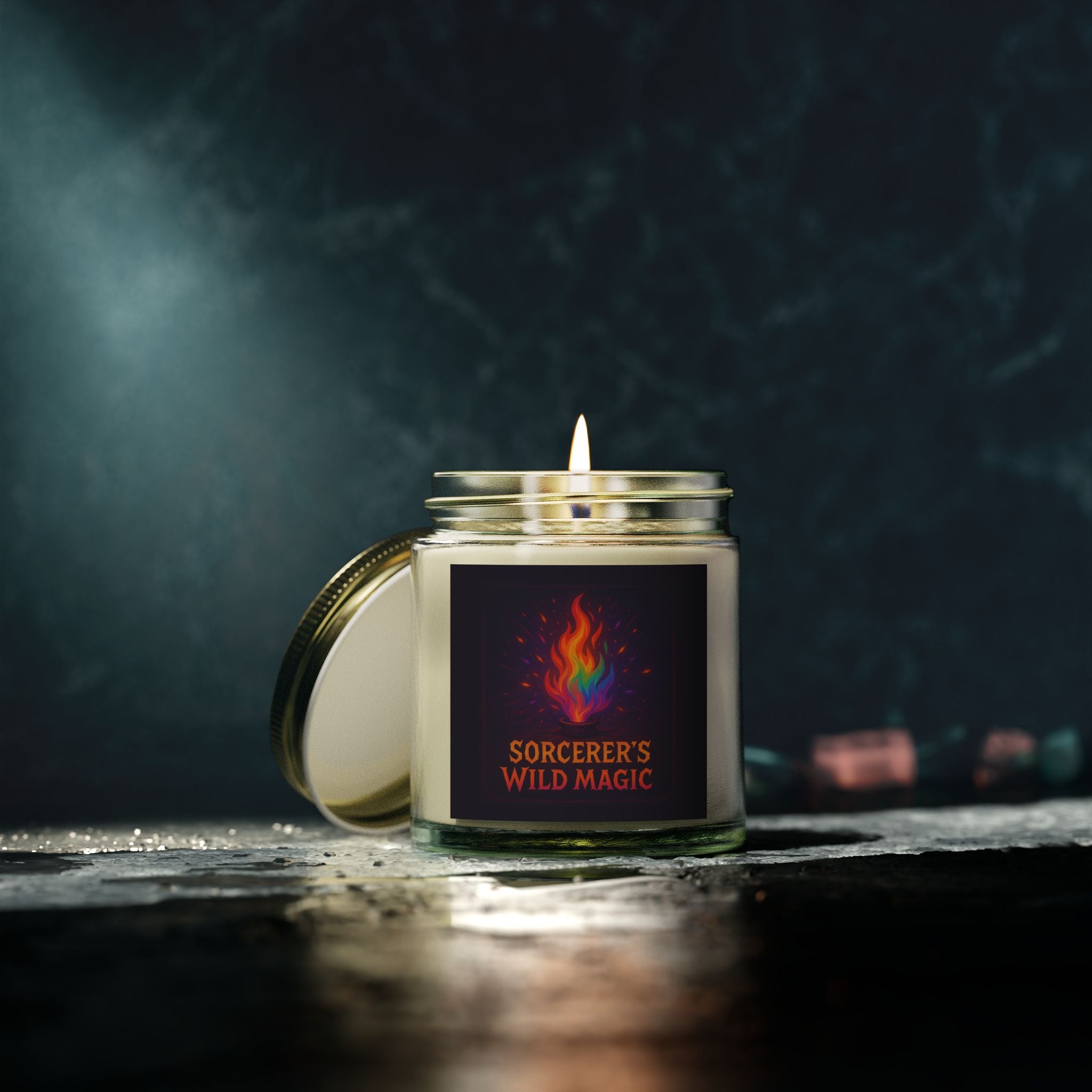 Sorcerer's Wild Magic Candle - Dungeon & Dragons Inspired Candle