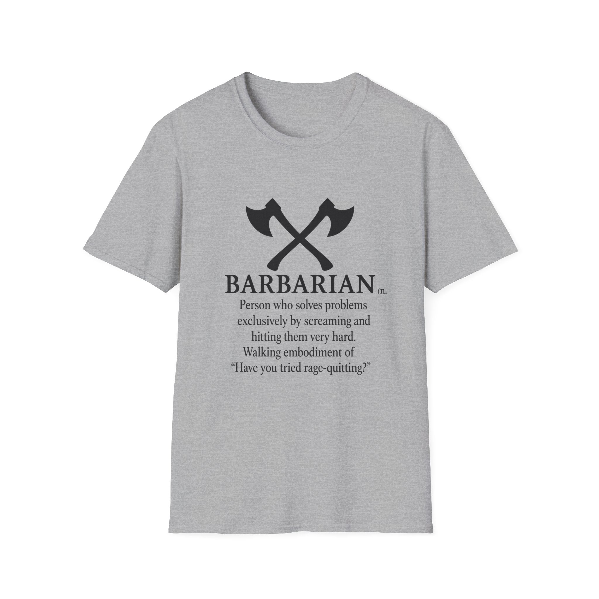 Barbarian Definition T-Shirt - Funny DnD Tabletop RPG Tee, Humor Tee, Gift for Friends, Funny Shirt, Casual Wear, Meme Lover Apparel