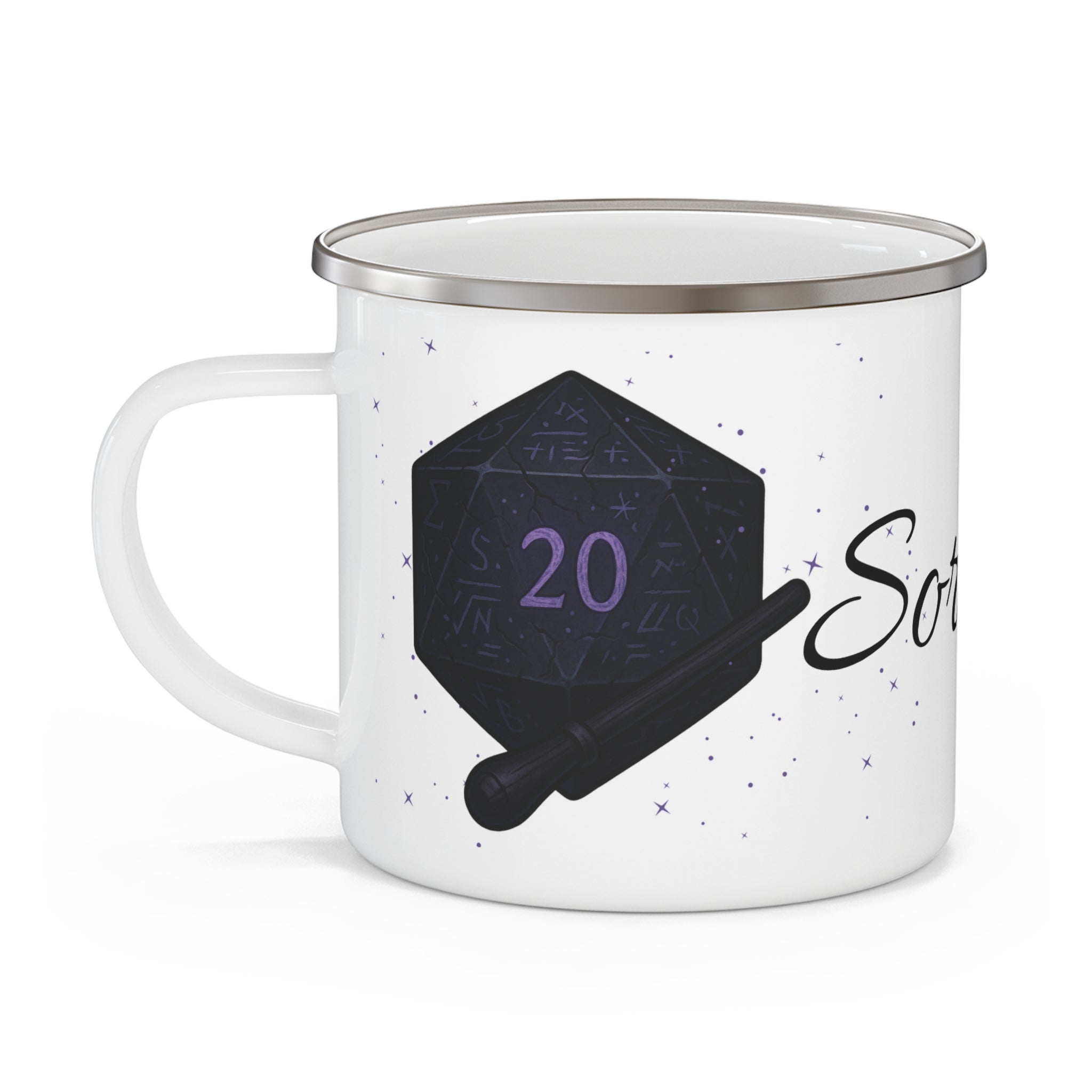 Sorcerer D20 Enamel Mug – Arcane Power Edition