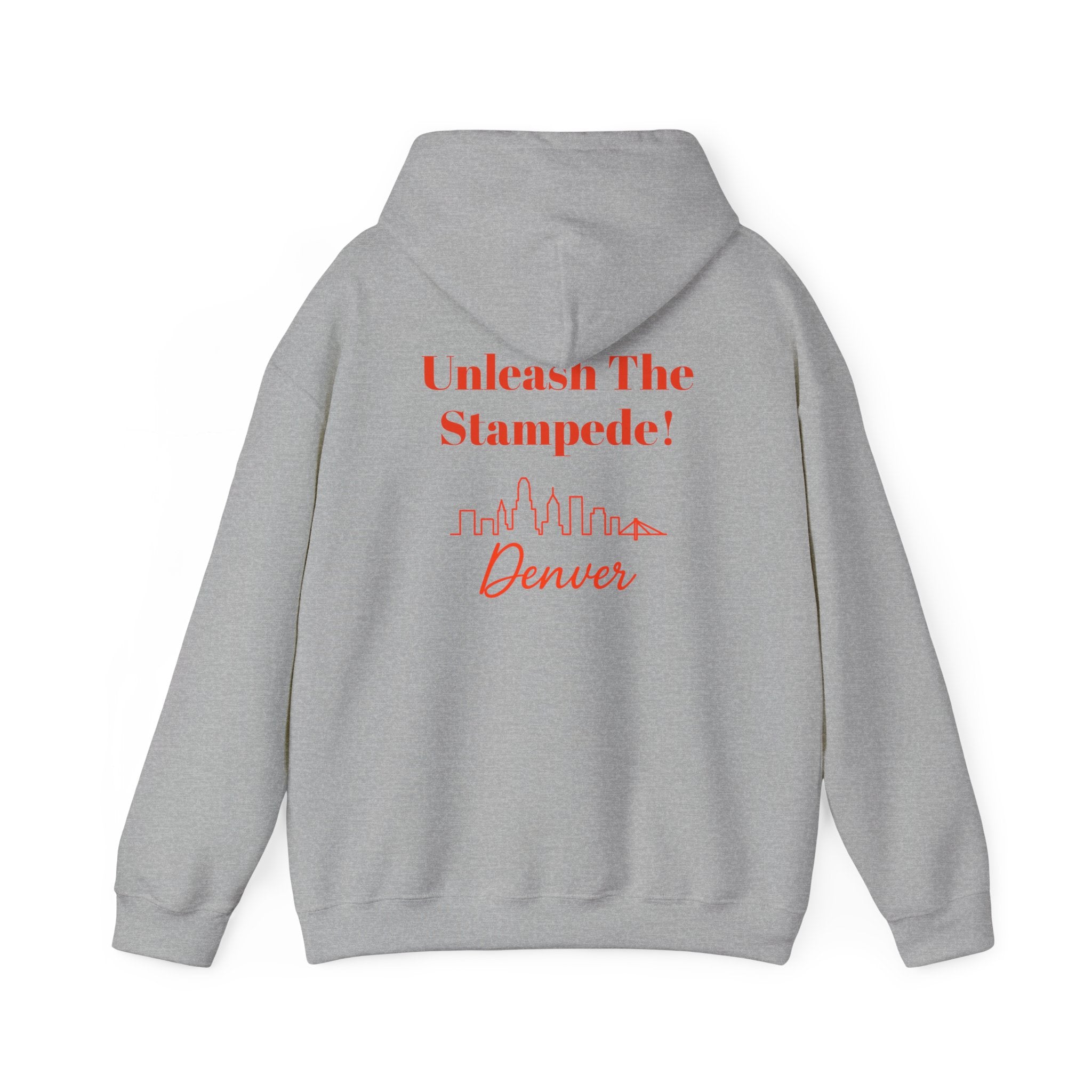 Denver -Unleash The Stampede!- Hoodie - Bronco Mascot