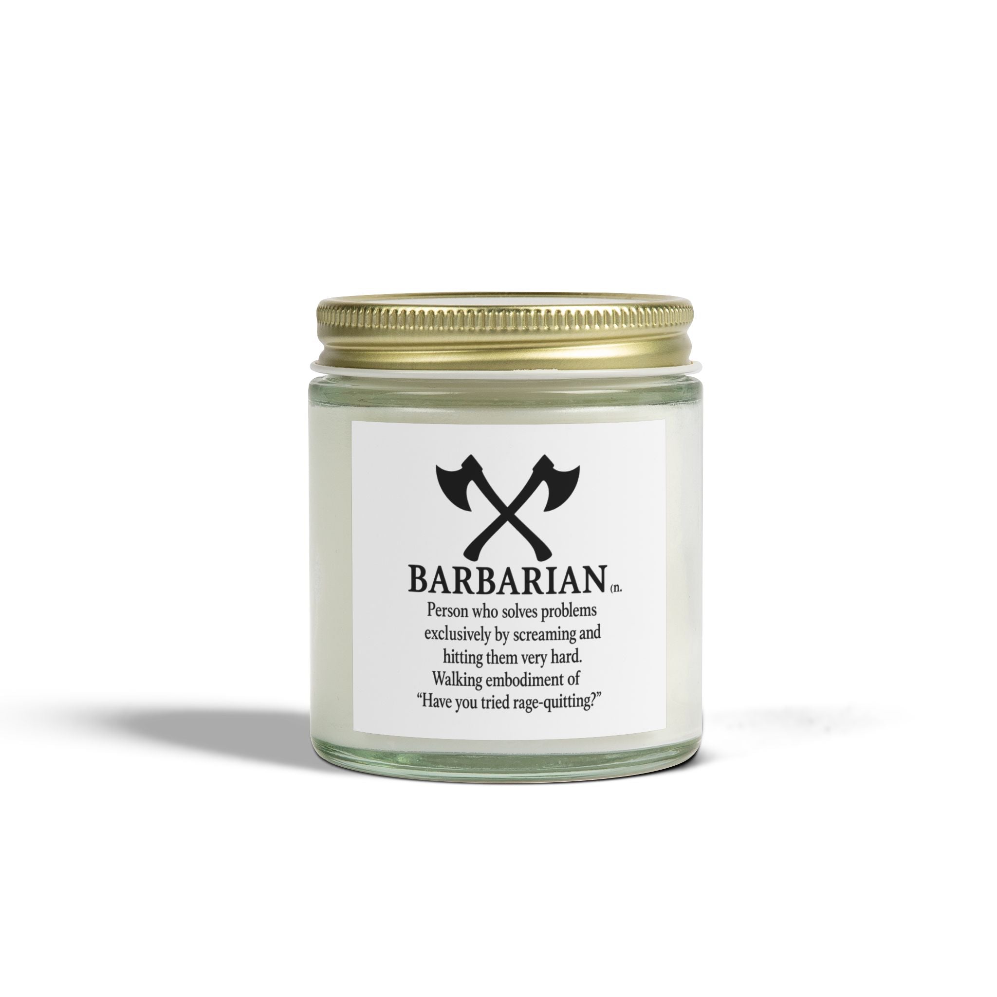 Barbarian Candle | DnD Gift | Dungeons and Dragons Candle | Funny Gamer Candle | TTRPG Gift | Dungeon Master Gift | Tabletop RPG Decor