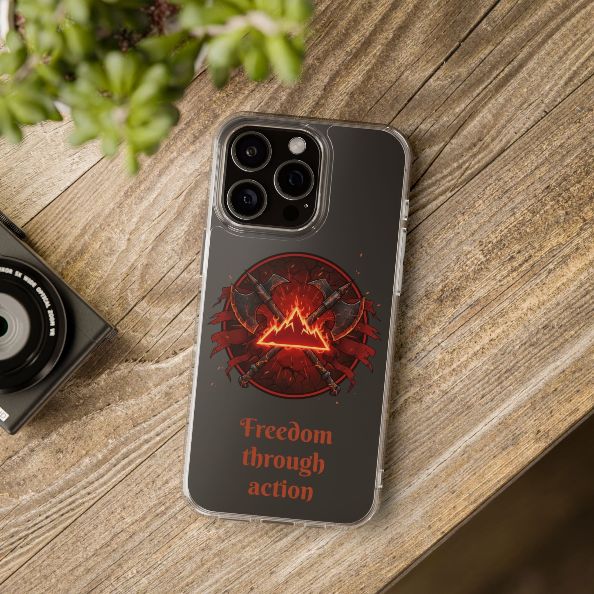 Red Mana Magic The Gathering Inspired Design - Impact-Resistant Phone Case