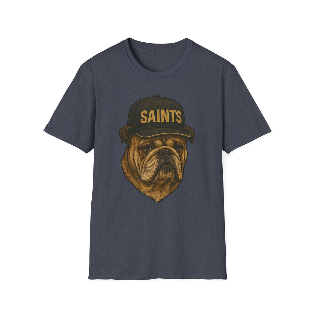 New Orleans Saints -Marching to Victory- Fan T-Shirt - Bulldog Mascot