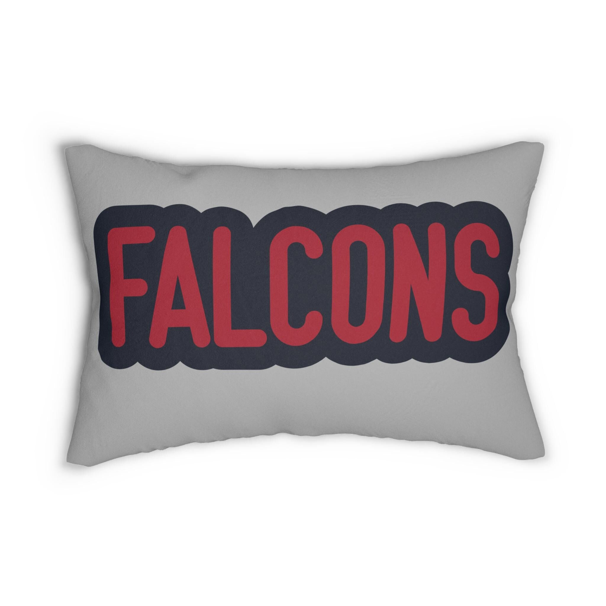 Falcons Throw Pillow - Red & Black Football Fan Cushion, Game Day Home Décor, Sports Gift, Cozy Sports Decor, Gifts for Fans, Game Day Decor