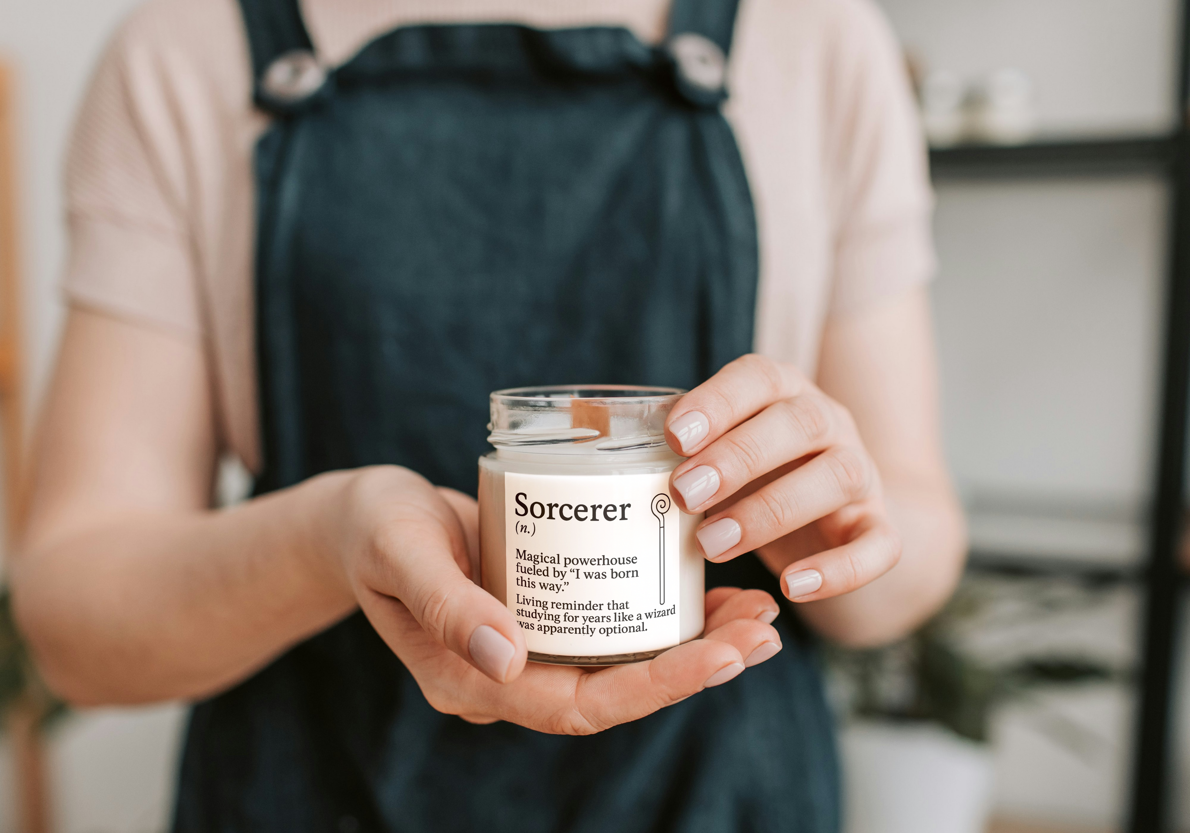 Sorcerer Candle | DnD Class Gift | Funny RPG Candle for Dungeon Masters and Players | Tabletop Gamer Decor | Dungeons & Dragons Gift Idea