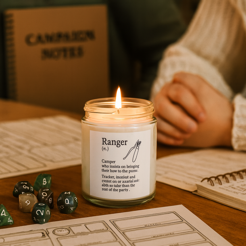 Ranger Candle | DnD Class Gift | Funny RPG Candle for Dungeon Masters & Players | Tabletop Gamer Decor | Dungeons and Dragons Gift Idea