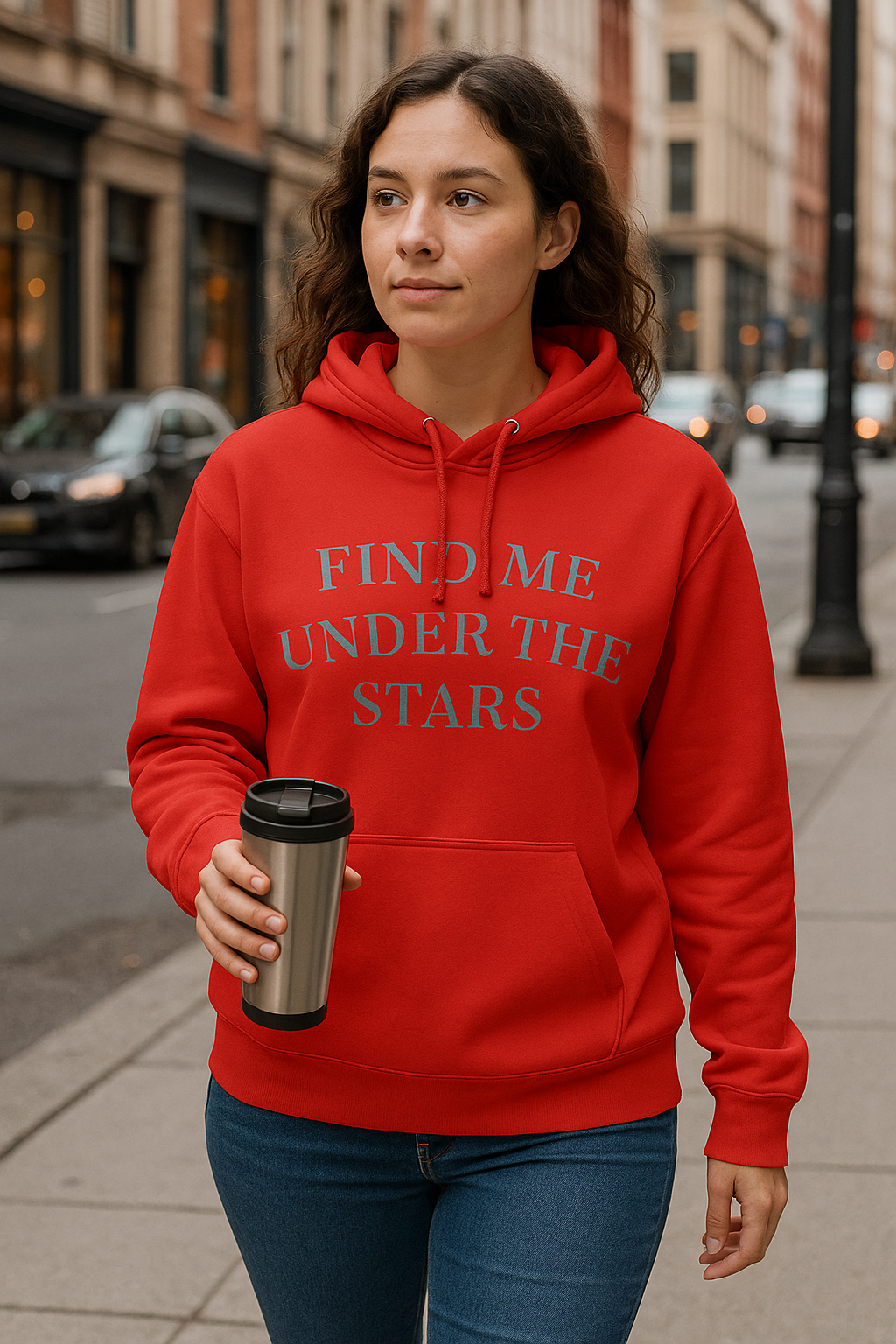 Three-Panel Fleece Hoodie - Cozy Campfire Nights Camping Sweater, Hiking Adventure Pullover, Wilderness Mountain Camper Gift