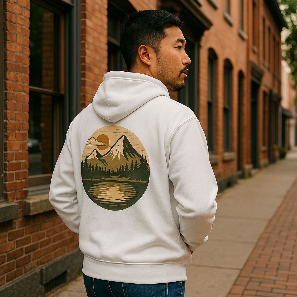 Adventure-Inspired Fleece Hoodie, Roam Free, Cozy Outdoor Apparel, Great for Camping, Travel, Nature Lovers, Gift Idea