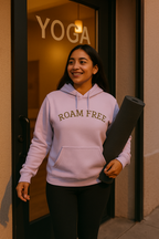 Adventure-Inspired Fleece Hoodie, Roam Free, Cozy Outdoor Apparel, Great for Camping, Travel, Nature Lovers, Gift Idea