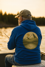 Adventure-Inspired Fleece Hoodie, Roam Free, Cozy Outdoor Apparel, Great for Camping, Travel, Nature Lovers, Gift Idea