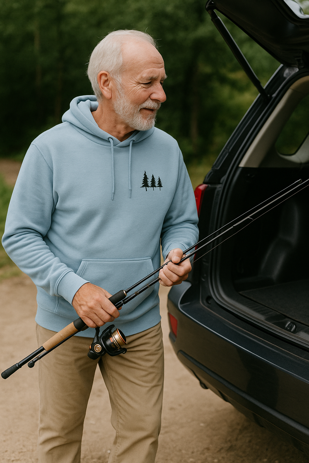 Bear Graphic Fleece Hoodie, Unisex Outdoor Adventure Sweatshirt, Wilderness Cabin Camping Gift, Nature Lover Hiking Apparel, Cozy Mountain