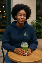 Bear Graphic Fleece Hoodie, Unisex Outdoor Adventure Sweatshirt, Wilderness Cabin Camping Gift, Nature Lover Hiking Apparel, Cozy Mountain