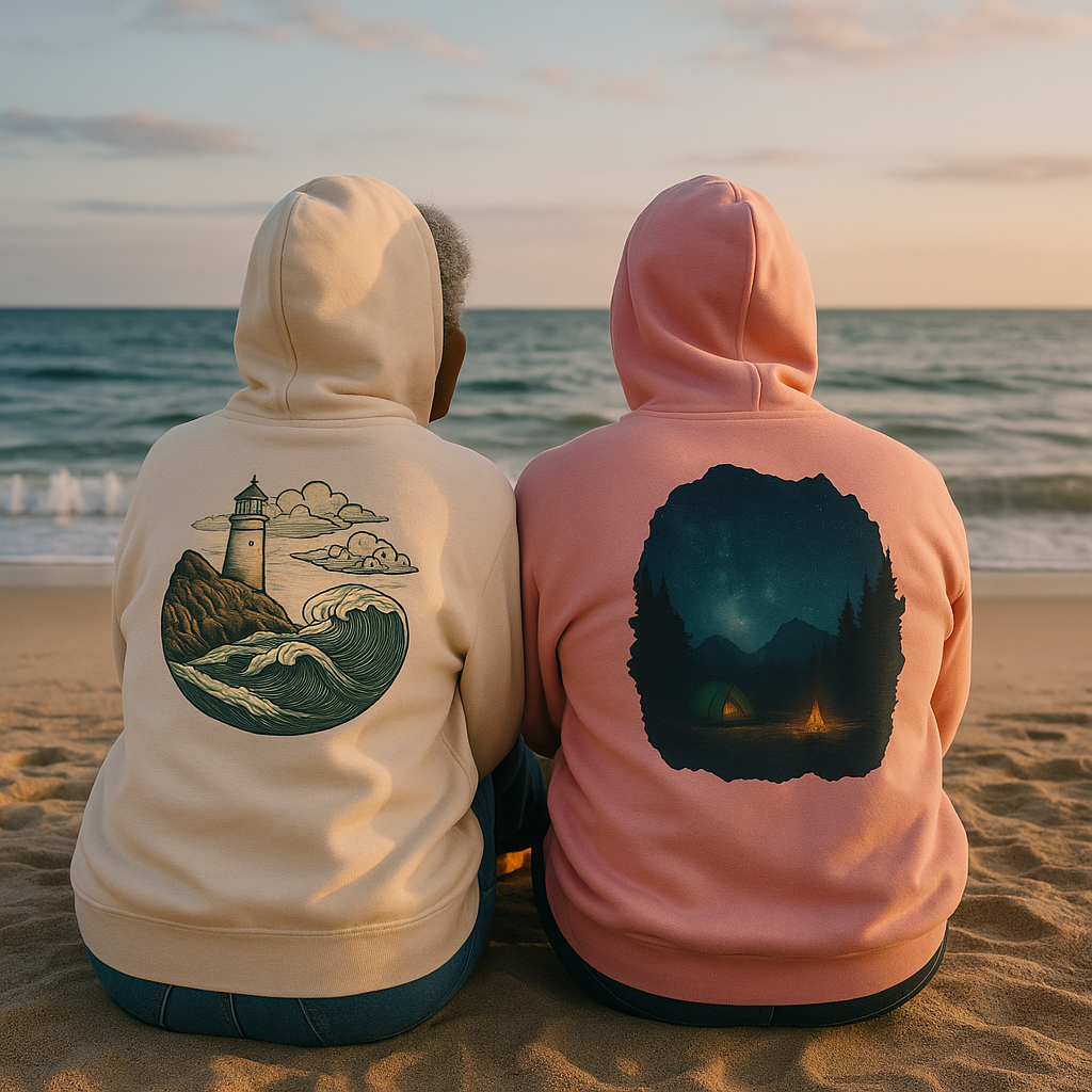 Adventure Seeker Three-Panel Fleece Hoodie, Outdoor Spirit Sweatshirt, Explore Beyond Limits Hoodie, Wild Hearts Fleece Jacket, Wanderlust