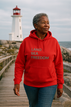 Adventure Seeker Three-Panel Fleece Hoodie, Outdoor Spirit Sweatshirt, Explore Beyond Limits Hoodie, Wild Hearts Fleece Jacket, Wanderlust