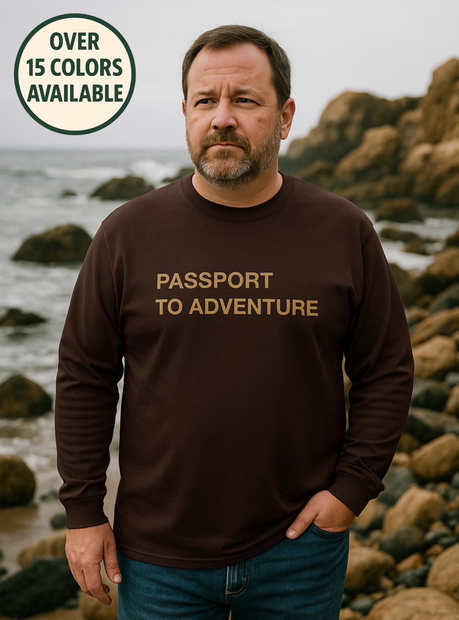 Adventure Long Sleeve Tee, Unisex Outdoors Shirt