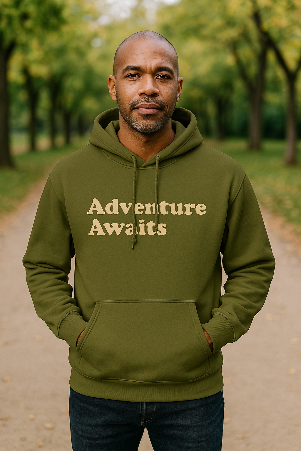 Mountain and Pine Fleece Hoodie