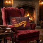 Gryffindor Banner Lumbar Pillow | Lion House Crest Pillow | Harry Potter Inspired
