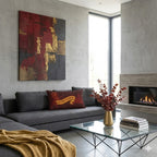 Gryffindor Banner Lumbar Pillow | Lion House Crest Pillow | Harry Potter Inspired