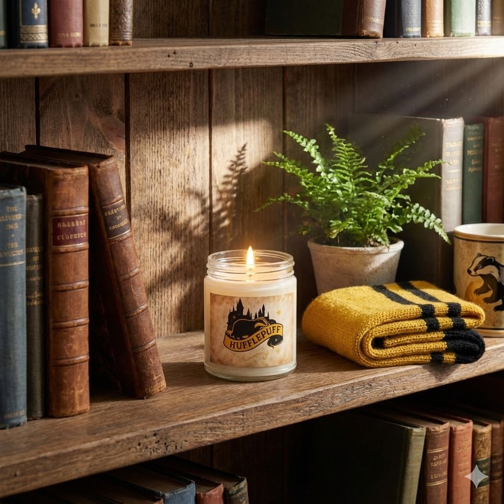 Hufflepuff House Inspired Scented Candle