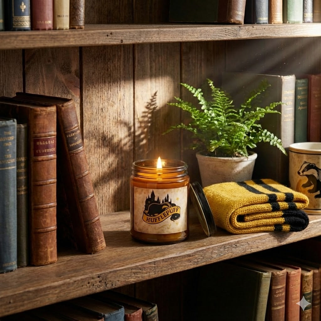 Hufflepuff House Inspired Scented Candle