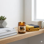 Hufflepuff House Inspired Scented Candle