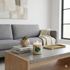 Slytherin House Inspired Candle | Snake Emblem Decor | Ambitious Wizard Gift | Amber or Clear Glass | Magic School Aesthetic