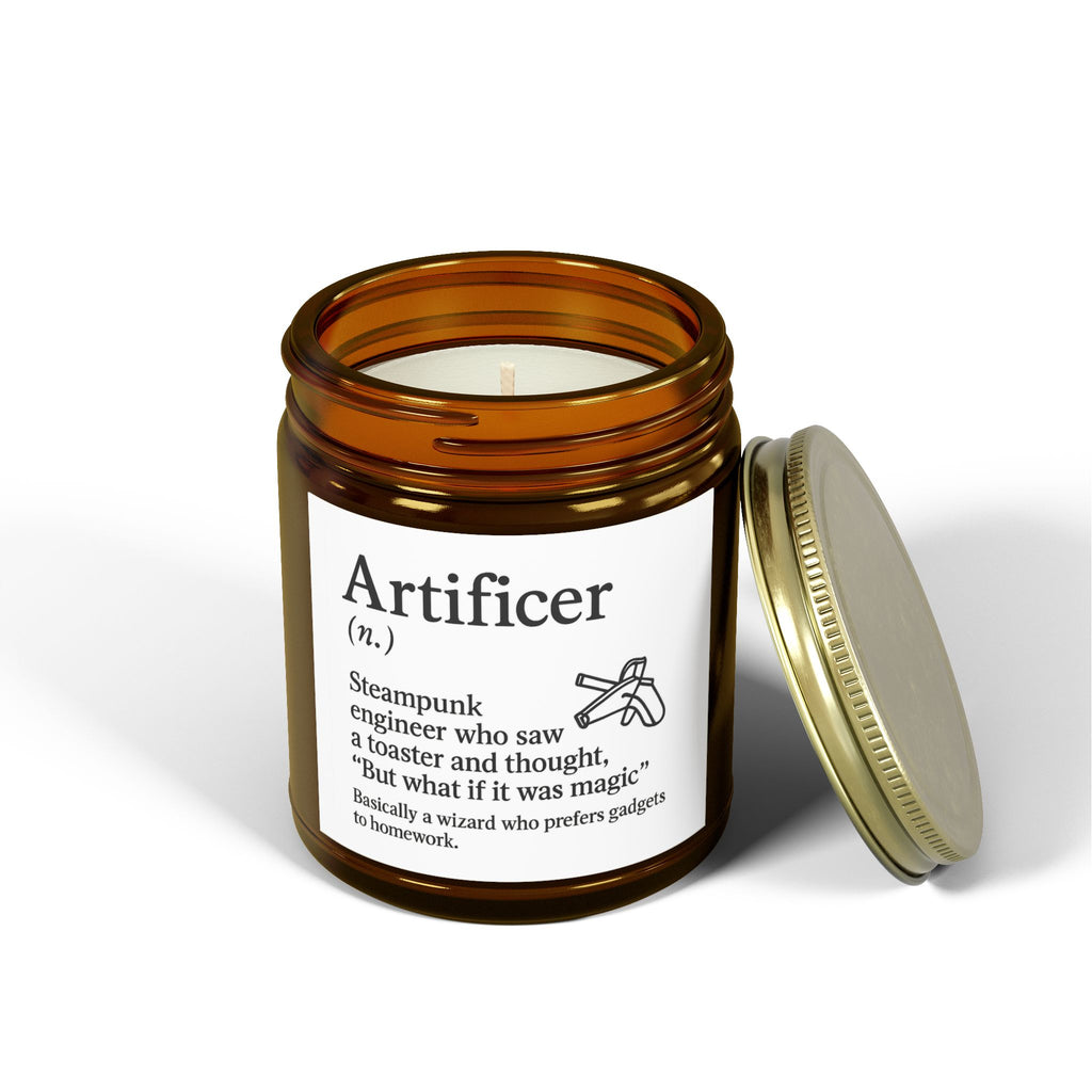 Artificer Dungeons and Dragons Candle, RPG Gift, Fantasy Candle, DnD Candle, Coconut Apricot Wax Candle