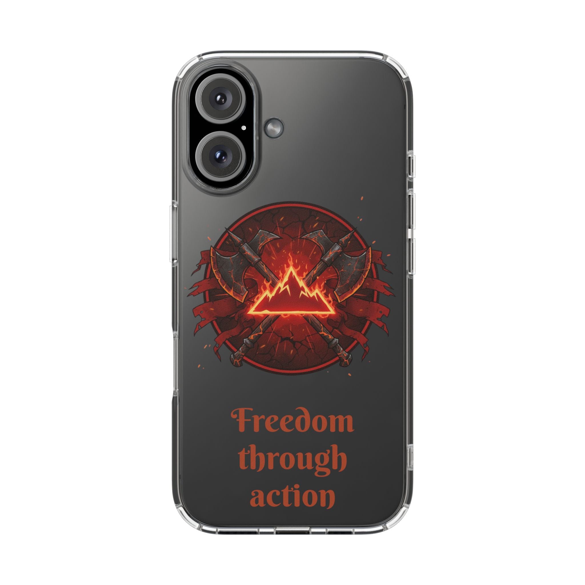 Red Mana Magic The Gathering Inspired Design - Impact-Resistant Phone Case