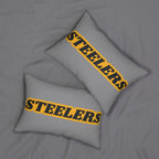 Steelers Throw Pillow - Black & Gold Football Fan Cushion, Game Day Home Décor, Sports Gift, Game Day Accent, Sports Team Gift