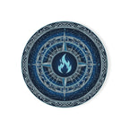 Blue Mana MTG Cork Coaster — Round Heat-Resistant Drink Coaster