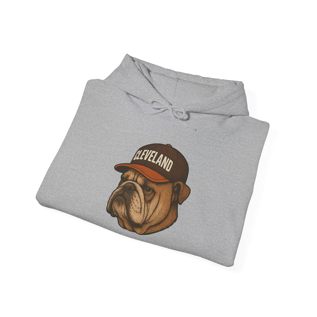 Cleveland -Dawg Pound Forever- Hoodie - Bulldog Mascot - Cleveland Sports Fans