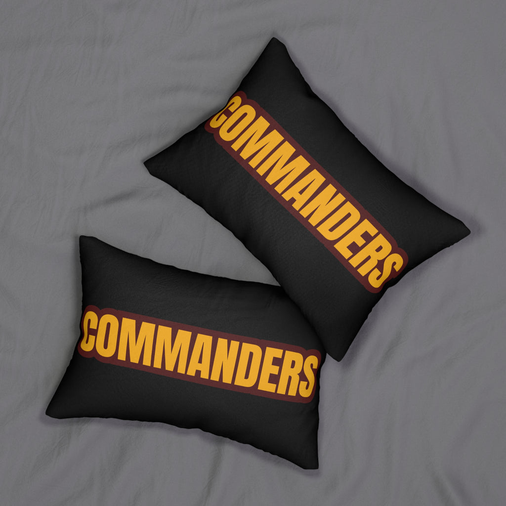 Commanders Inspired Football Pillow | Burgundy & Gold Sports Fan Cushion | Game Day Home Décor,  Sports Fan Gift,Team Spirit