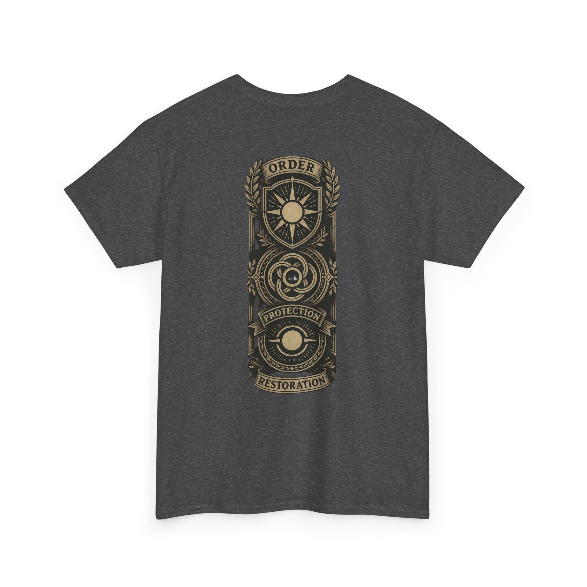 MTG White Mana Emblem T-Shirt — Order • Protection • Restoration