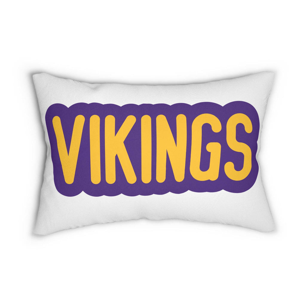 Vikings Throw Pillow - Purple & Gold Football Fan Cushion, Game Day Home Décor, Gift for Sports Lovers, Team Spirit