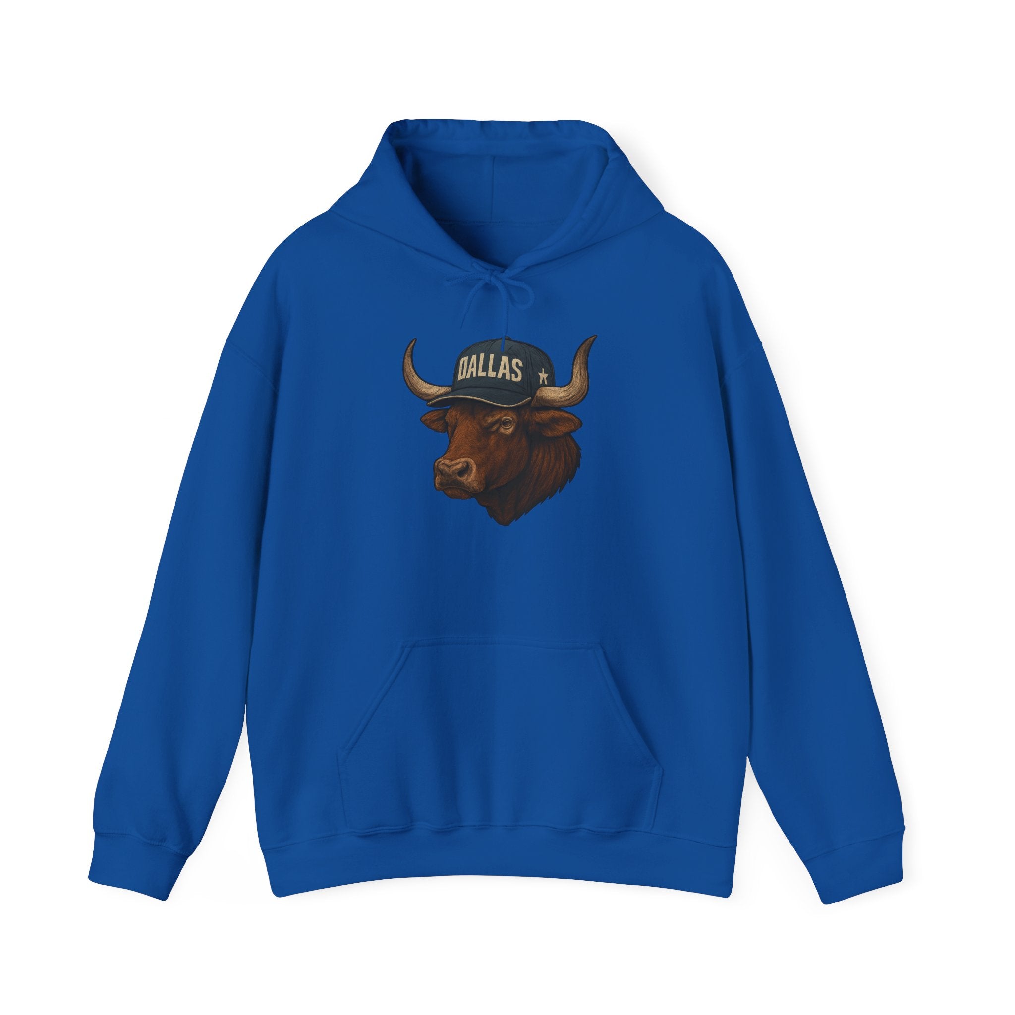 Dallas -Cowboy Nation!- Hoodie - Longhorn Mascot, Dallas Cowboys Nation Hoodie, Sports Fan Apparel, Game Day Outfit
